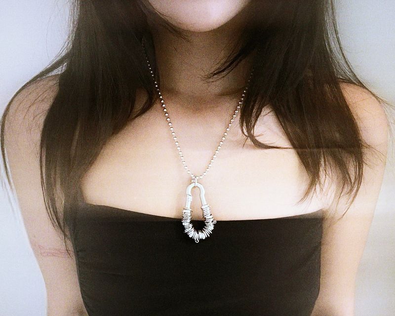 Carabiner In Orbit Necklace