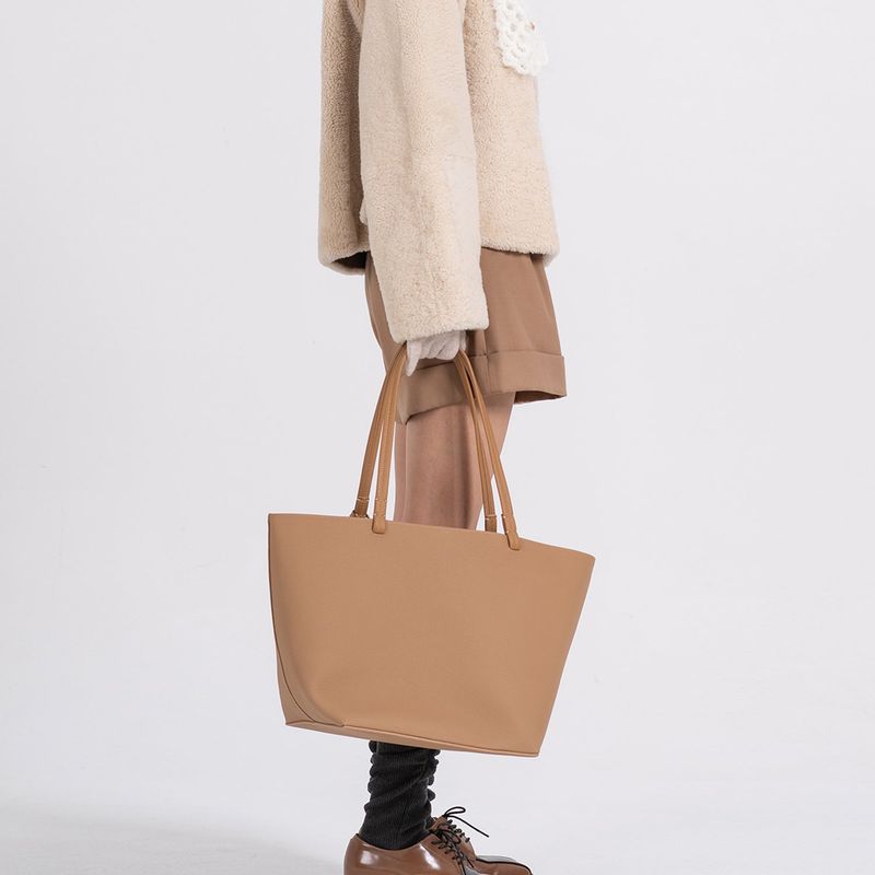 REAL LEATHER SHOPPER BAG