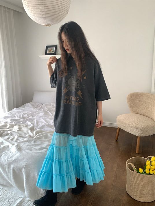 CANCAN LAYERED SKIRT DRESS (3C)