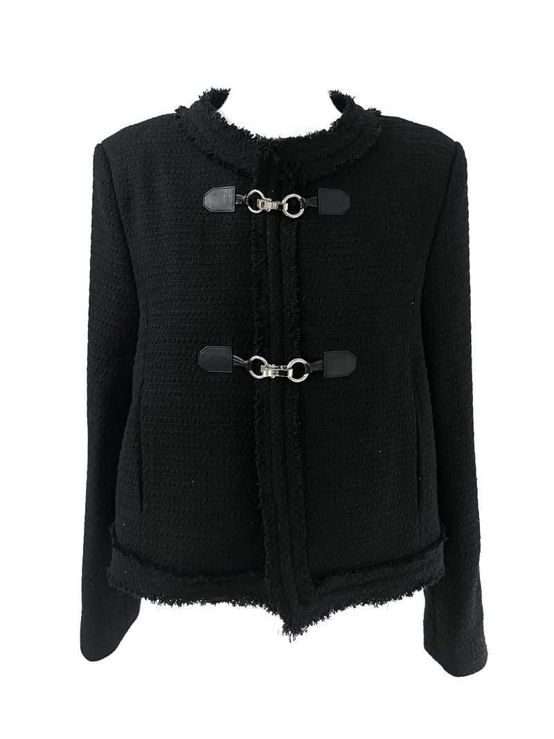 buckle tweed jacket (2color)