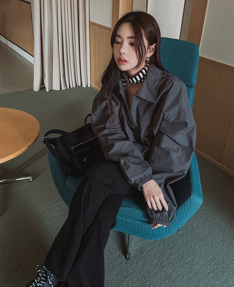 (UNISEX)ショールウィンドジャケット