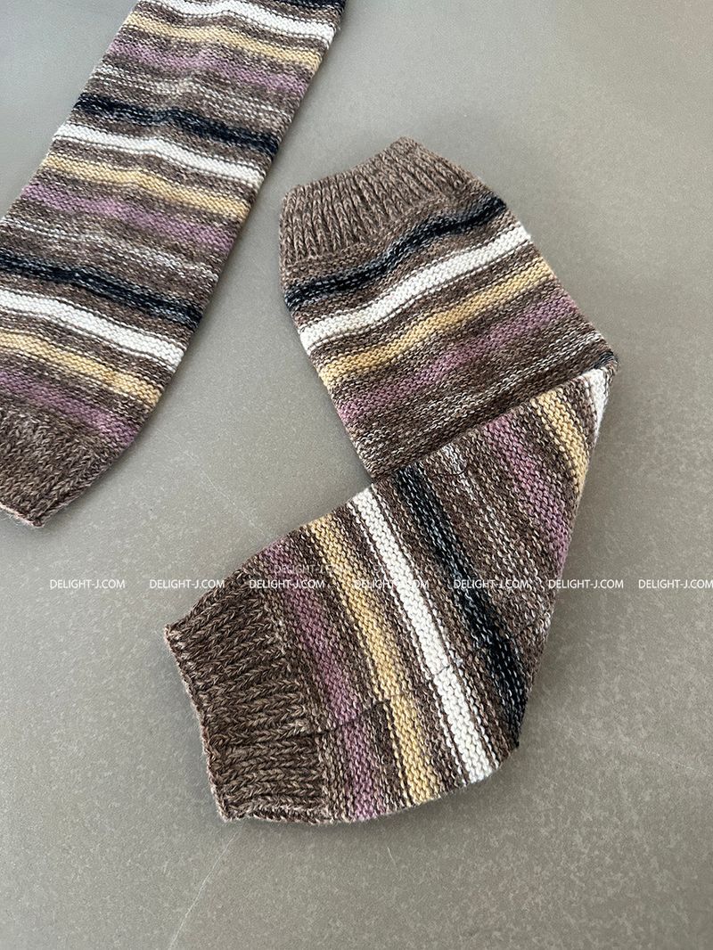 Stripe Knit Leg Warmer
