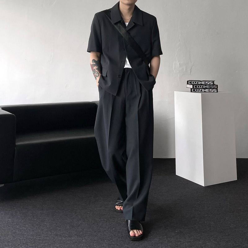 CR Clock Stan Collar Half Crop Jacket (2 colors)