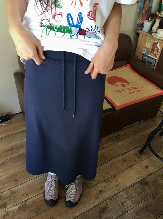 Oha Banding Color Long Skirt