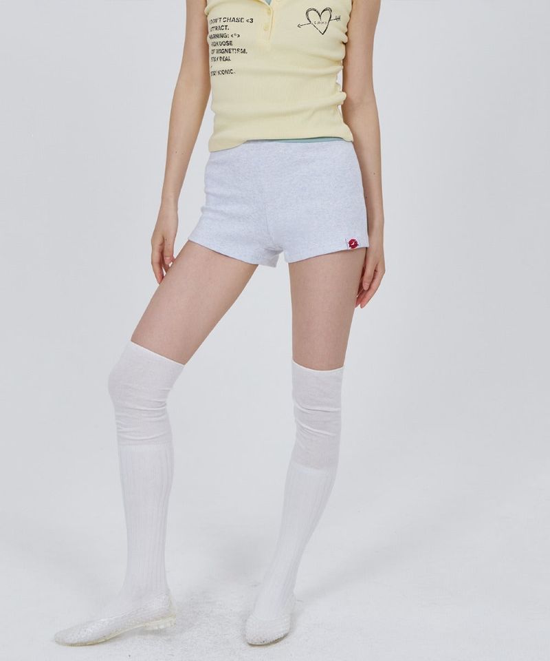 calloutnewyear(cony)(コールアウトニューイヤー(コニー))の「CONY MICRO SHORTS / WHITE MELANGE(Pants)」