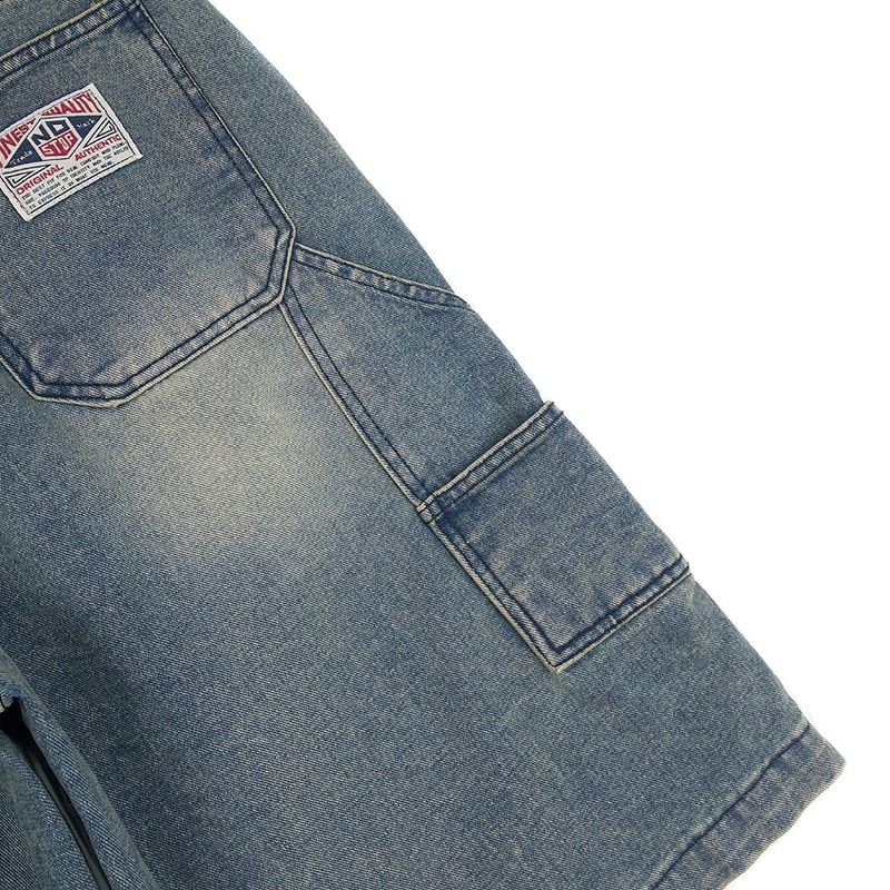 No.1227 patch denim bermuda SHORTS (3color)