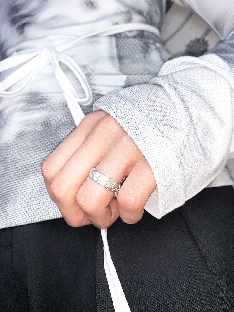 HEART TARGET RING (MATTE)