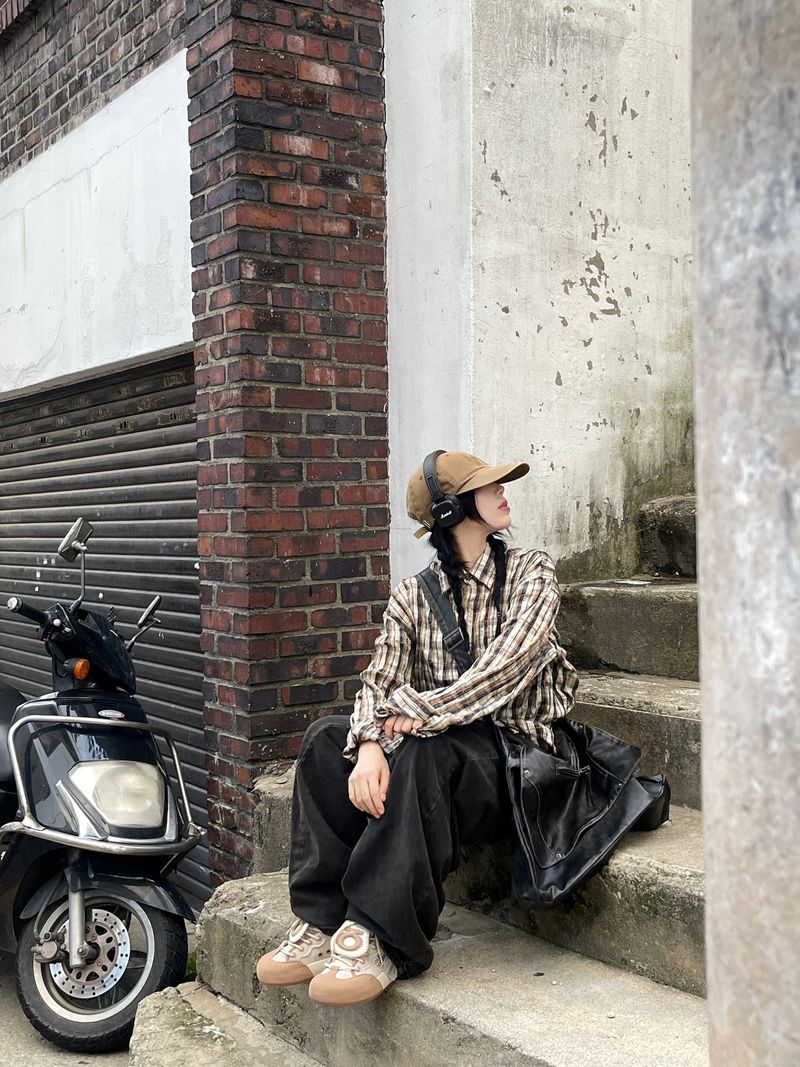 Darky wide balloon denim pants