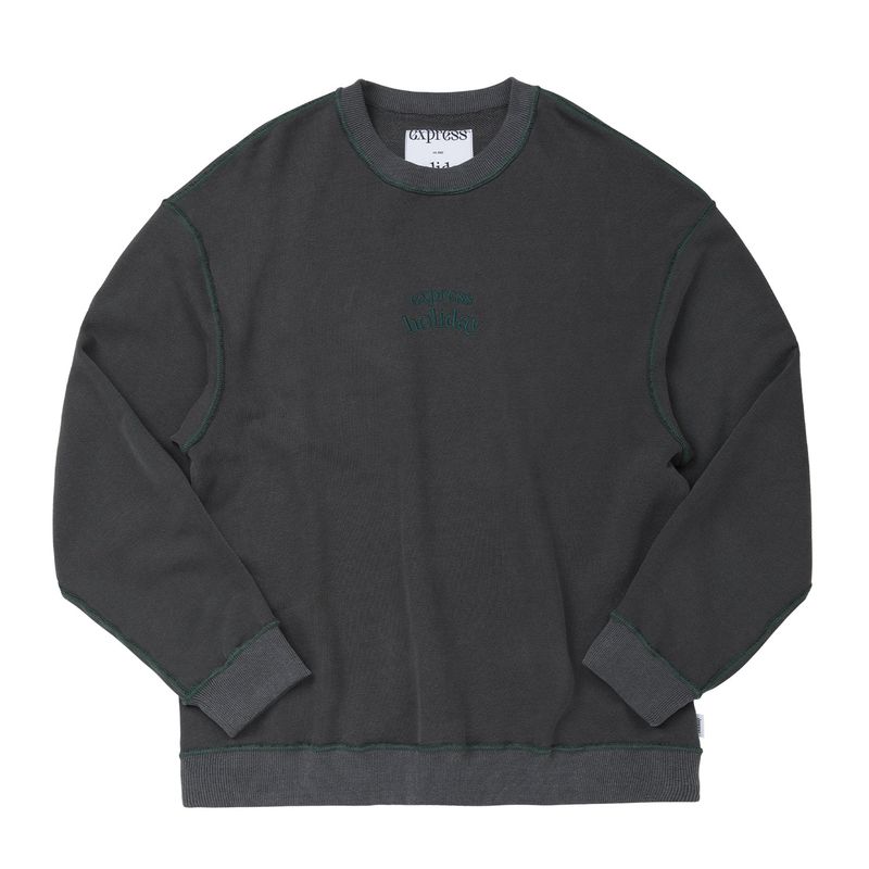 Express Holiday（エクスプレスホリデー）の「Insideout Sweatshirt_Charcoal（Tops）」