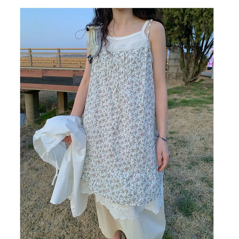 relief flower dress