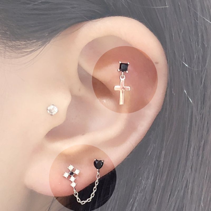 [Styling] Unique Black Piercing Set (4 set)