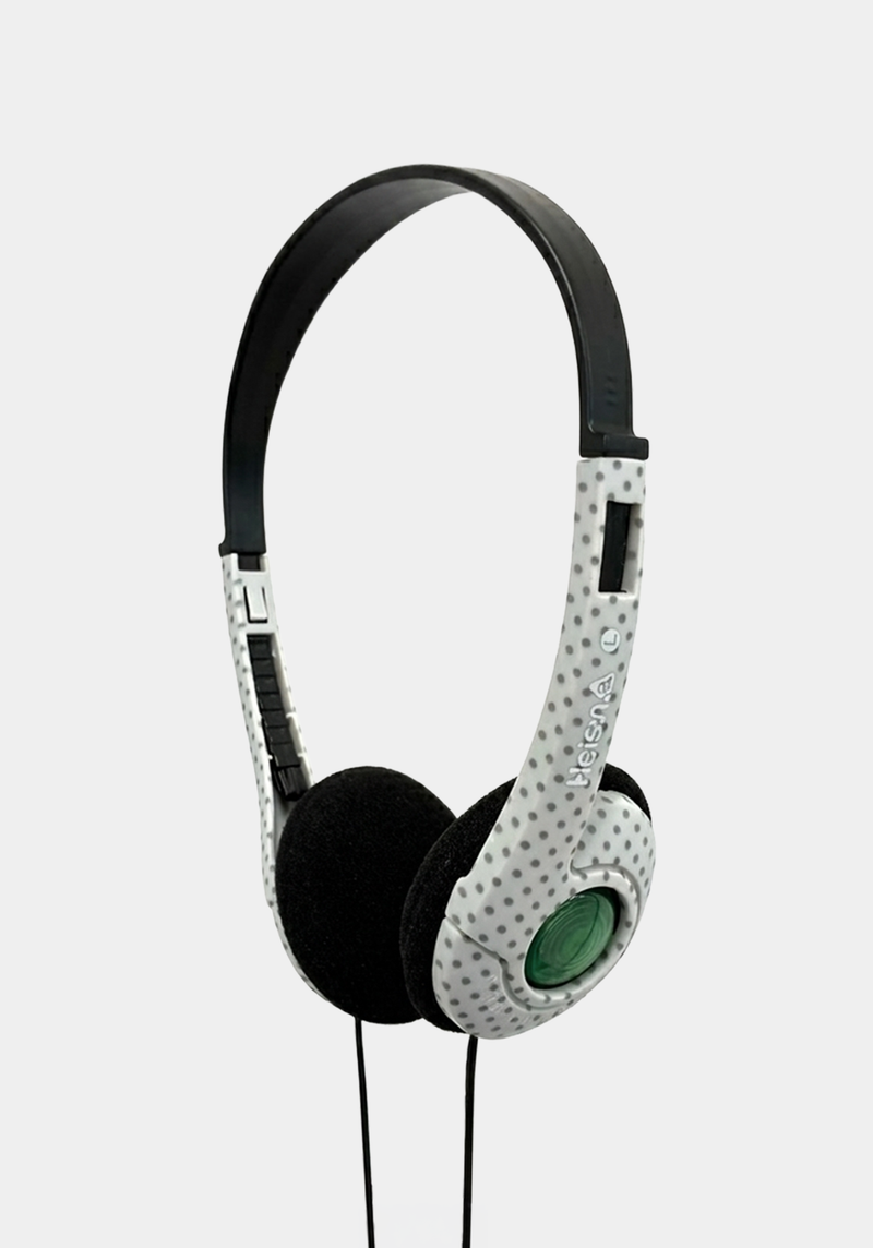 Heisan（ハイサン）の「ワイヤードヘッドセット 002 グレー/グリーン（スマホグッズ/小物）」