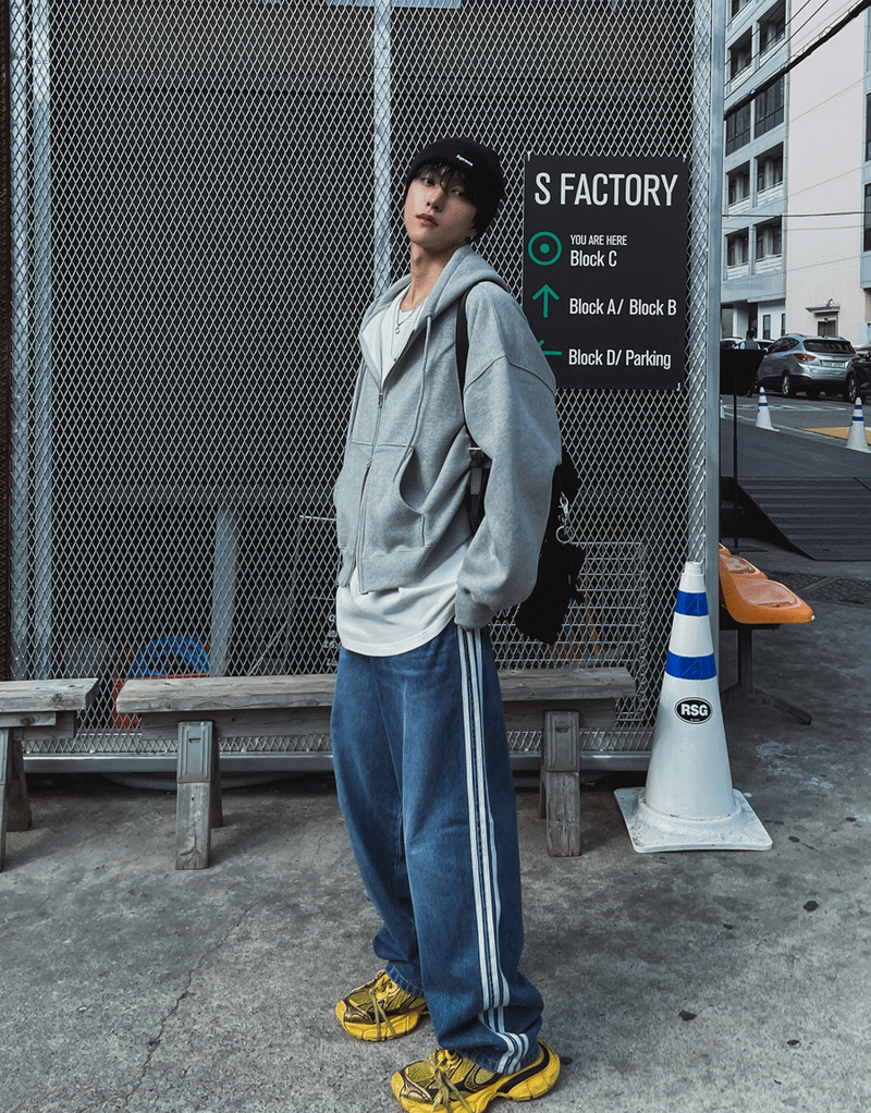 2PLAN（ツープラン）の「トレスラインワイドバルーンデニム (2color)（パンツ）」