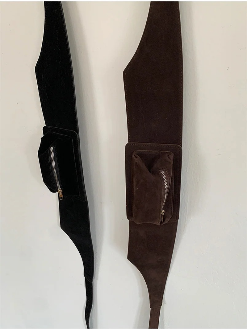 SUEDE POCKET BELT BAG (2C)