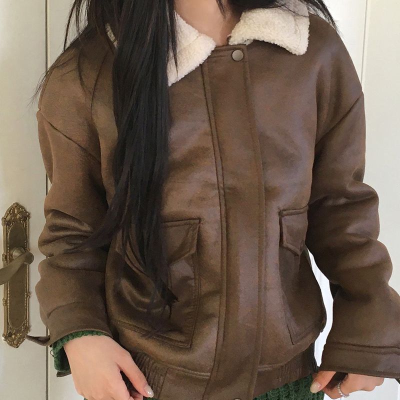 WONDER WONDER（ワンダーワンダー）の「Drom Suede Soft Fur Collar Mustang Jumper（Jackets/Outerwear）」