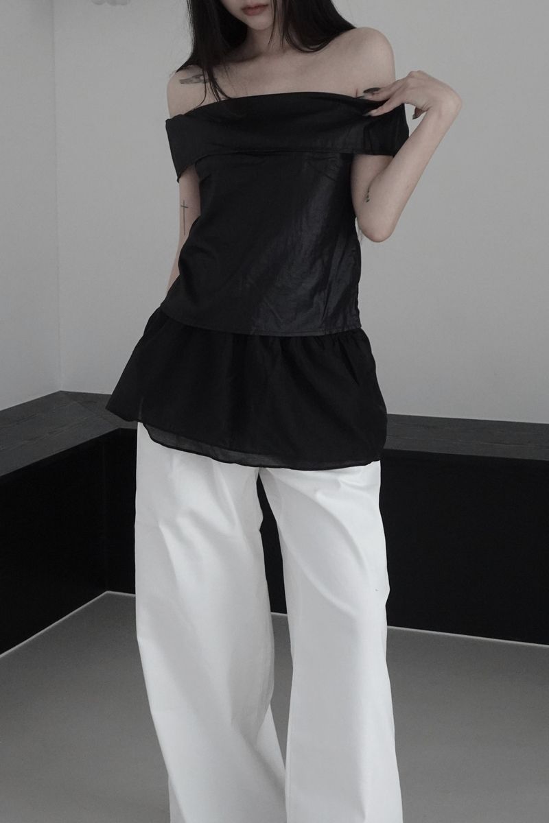 glow off shoulder top (2color)