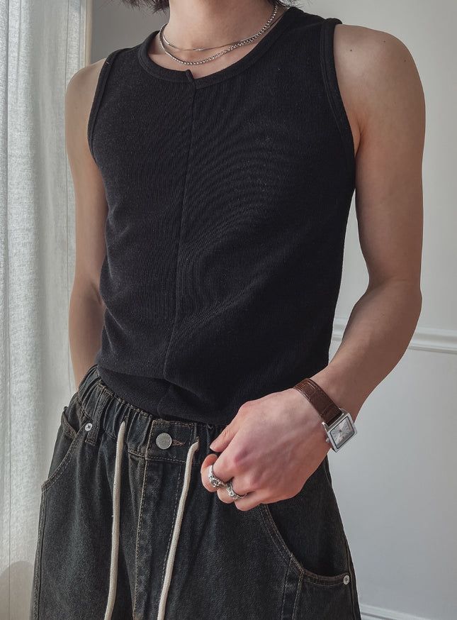 Prow Unbalanced Cutting Sleeveless
