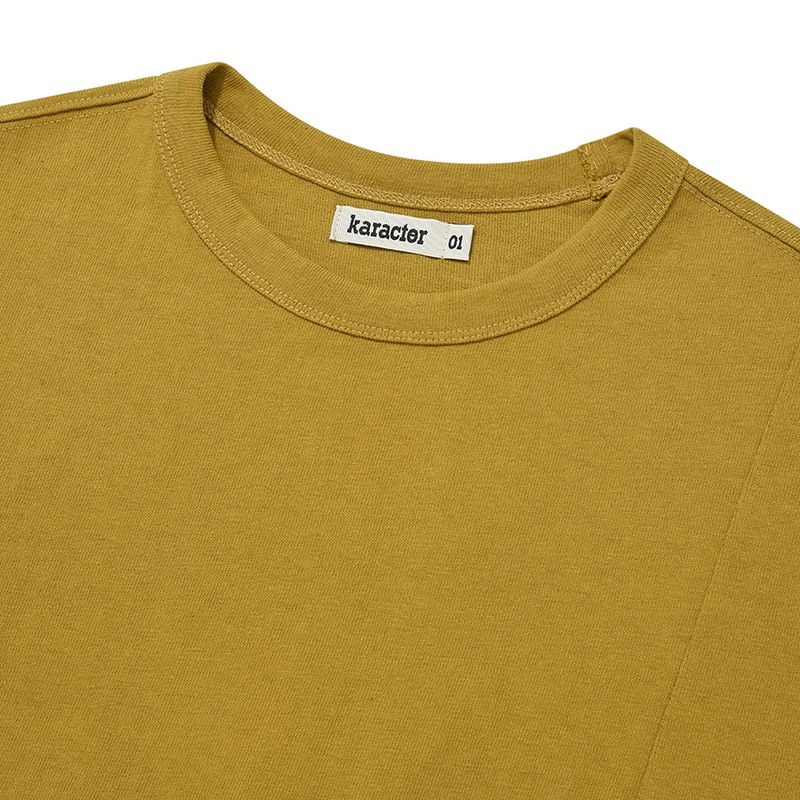 Sewing stuff half T-shirts / Mustard