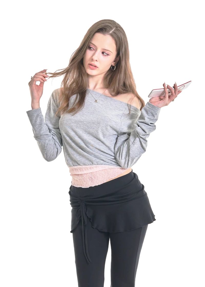 BELLE SKIRT-PANTS [BLACK]