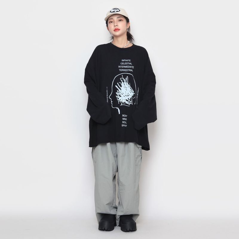 Brain over long sleeve T