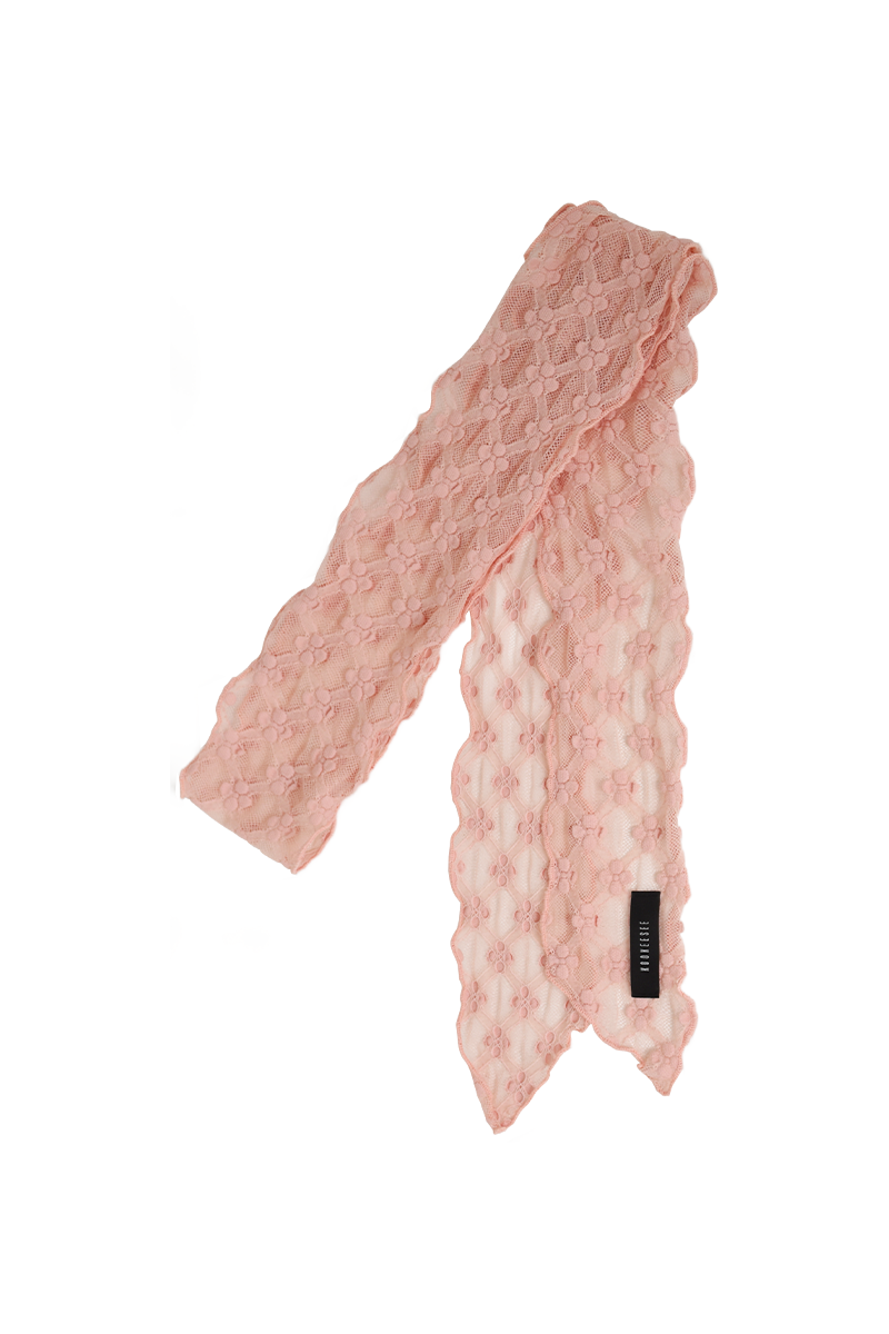 KOOKEESEE（クキシ）の「Net Lace Scarf (Indi Pink)（Fashion Accessories）」