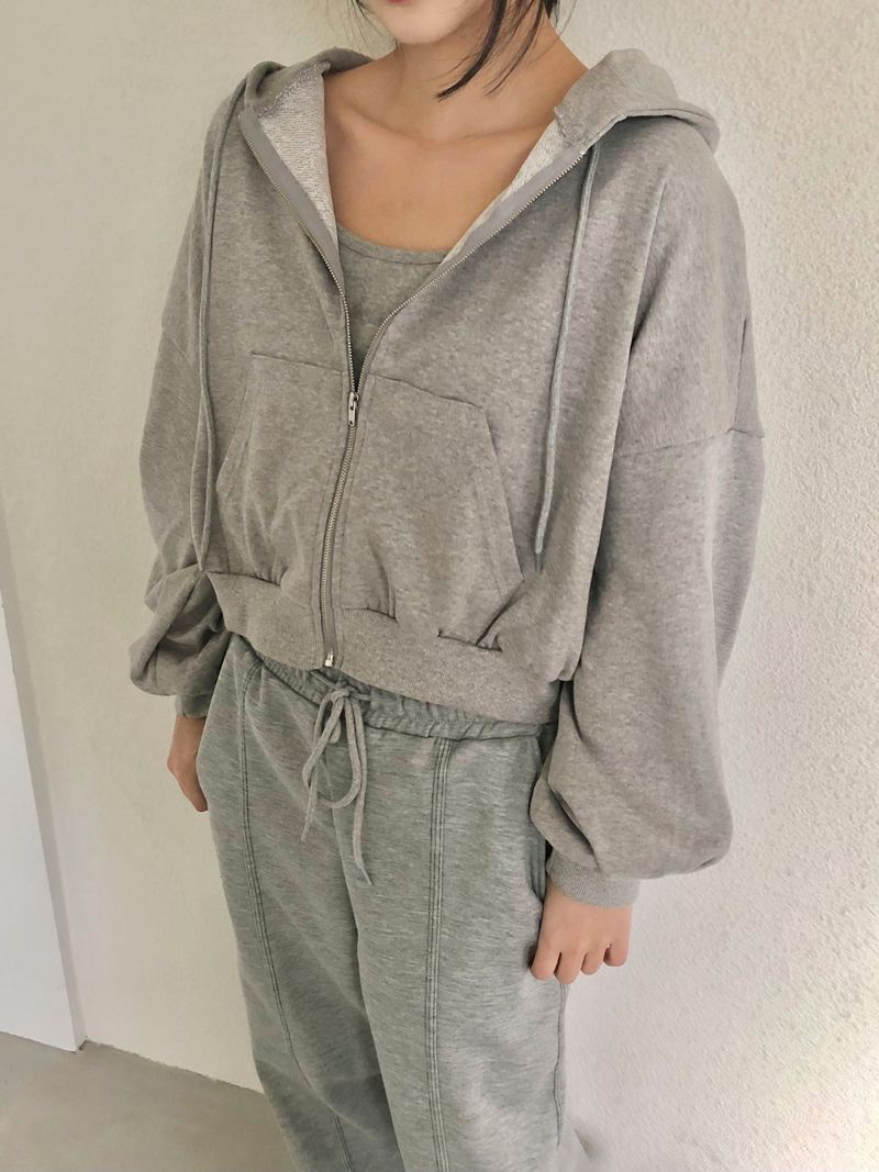 Melora hood zip-up set