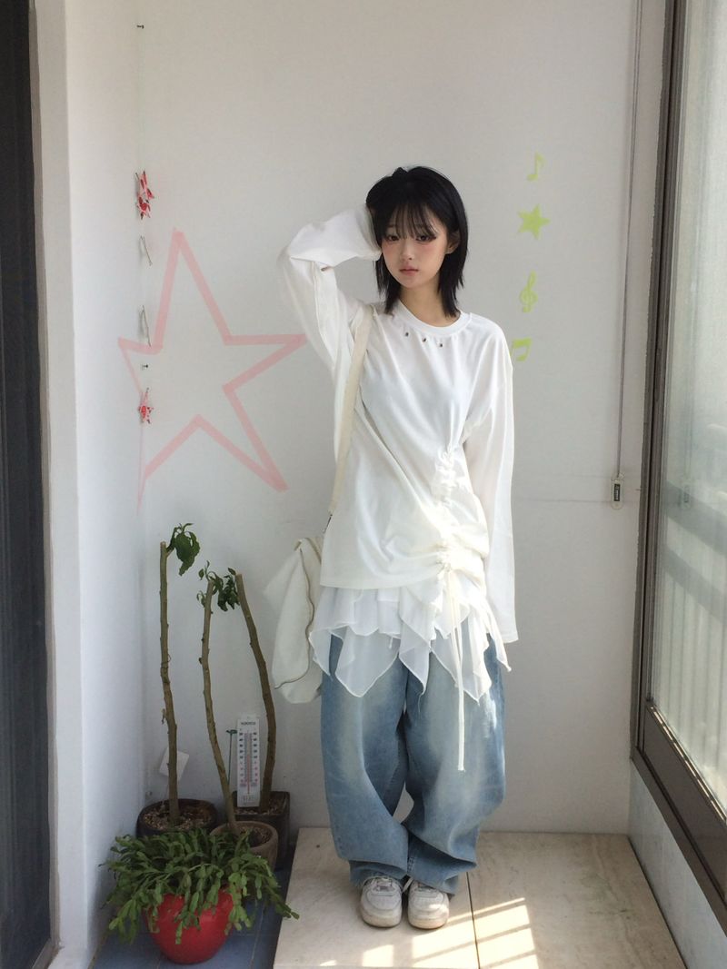 chiffon layered skirt