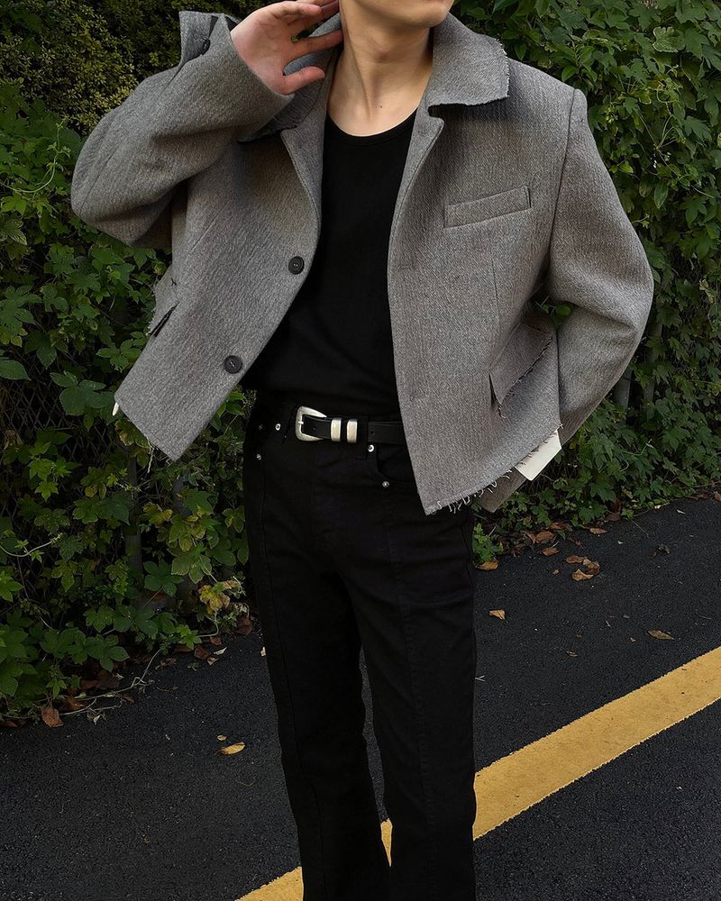 COZINESS（コジネス）の「TAP Cutting Crop Wool Jacket（Jackets/Outerwear）」