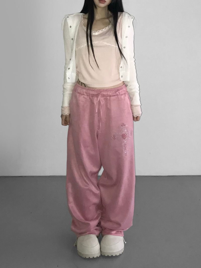 kitsch suede peace pt (2 color )
