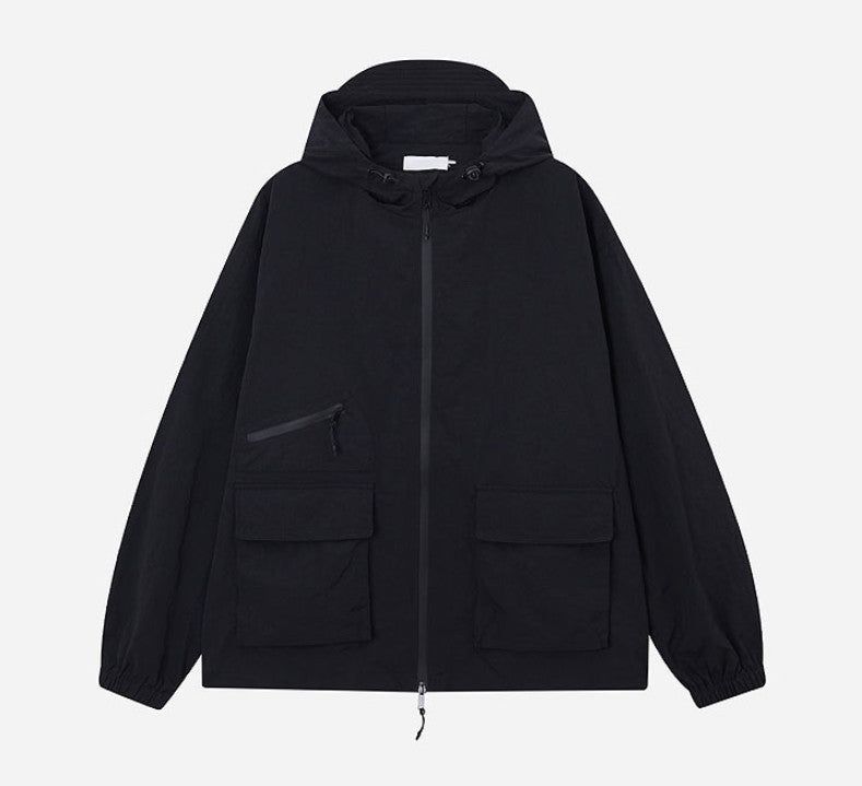 No.1186 ripstop wind hood JK (4color)