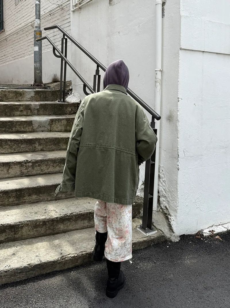 floral sweat crop pants