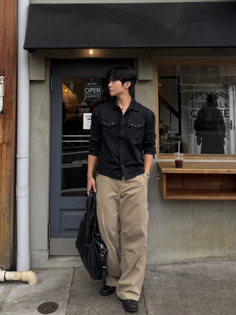 ポイ ミリタリー ウォッシュド パンツ