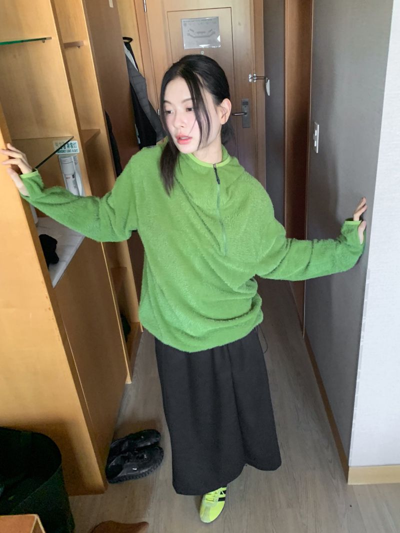 フリースフードアノラック