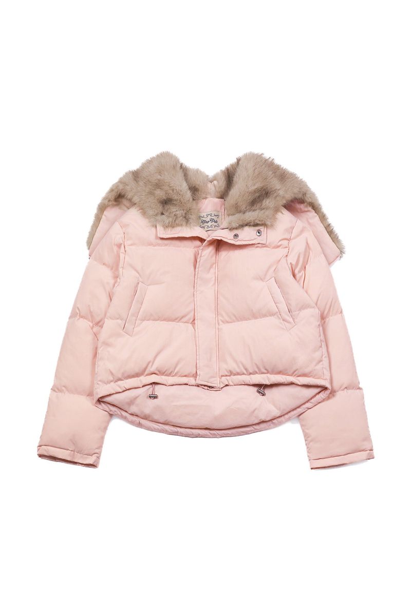 Puffer Hood Padding Jacket [Pink]