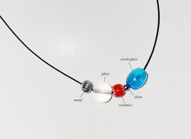 point beads necklace (6color)