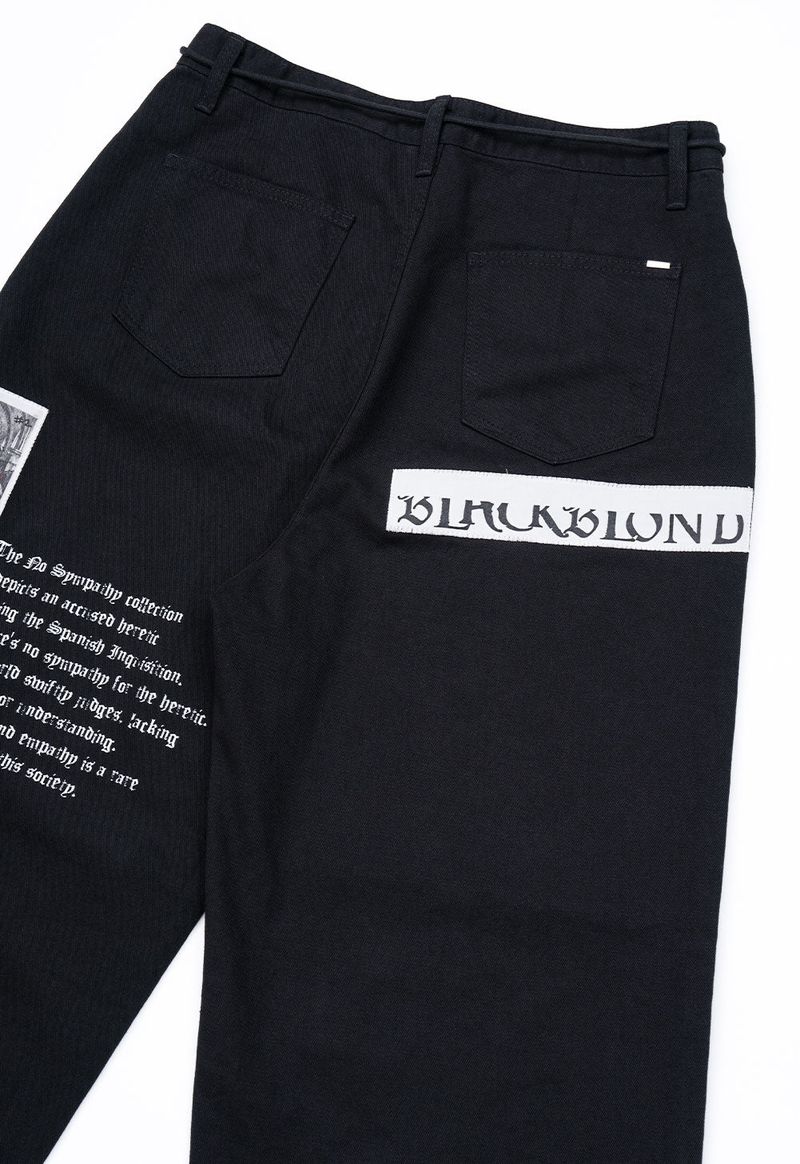 BBD No Sympathy Wide Cotton Pants (Black)