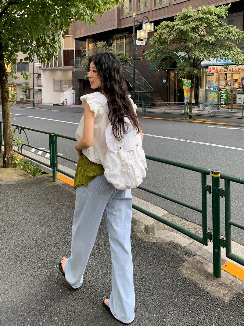 [MADE] Weare Ribbon Puff Blouse