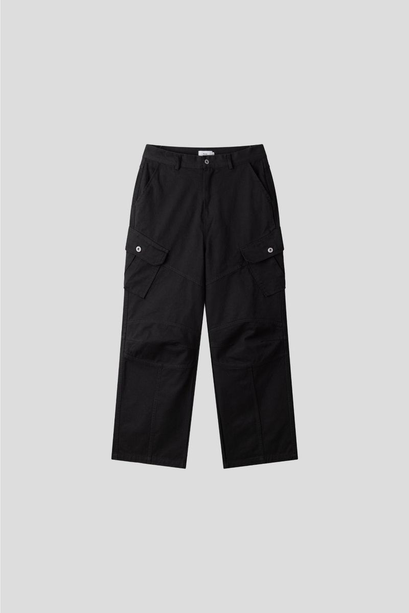 Washed Cargo Biker Pants