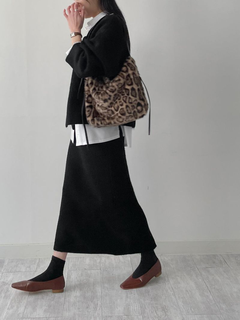 Leopard Fur Shoulder Bag