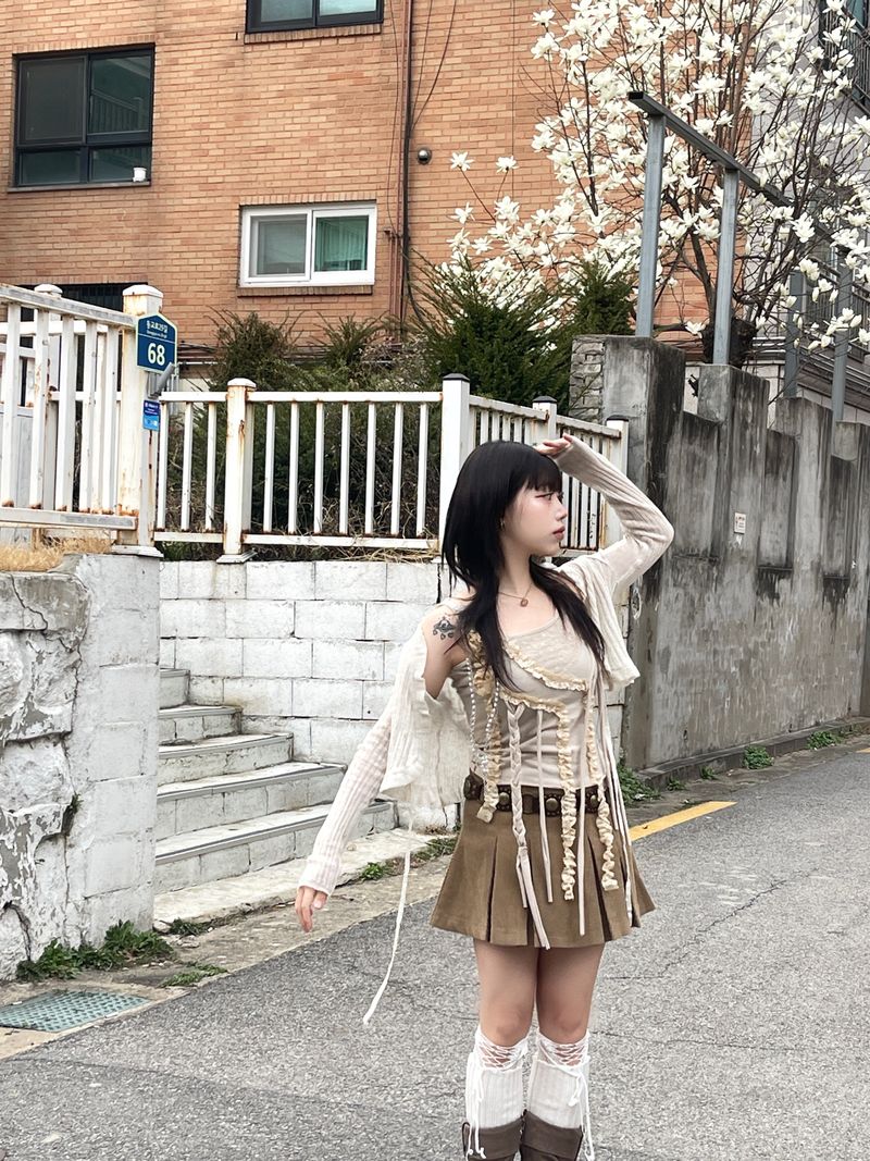 Fairy Lace Beads Chain Top