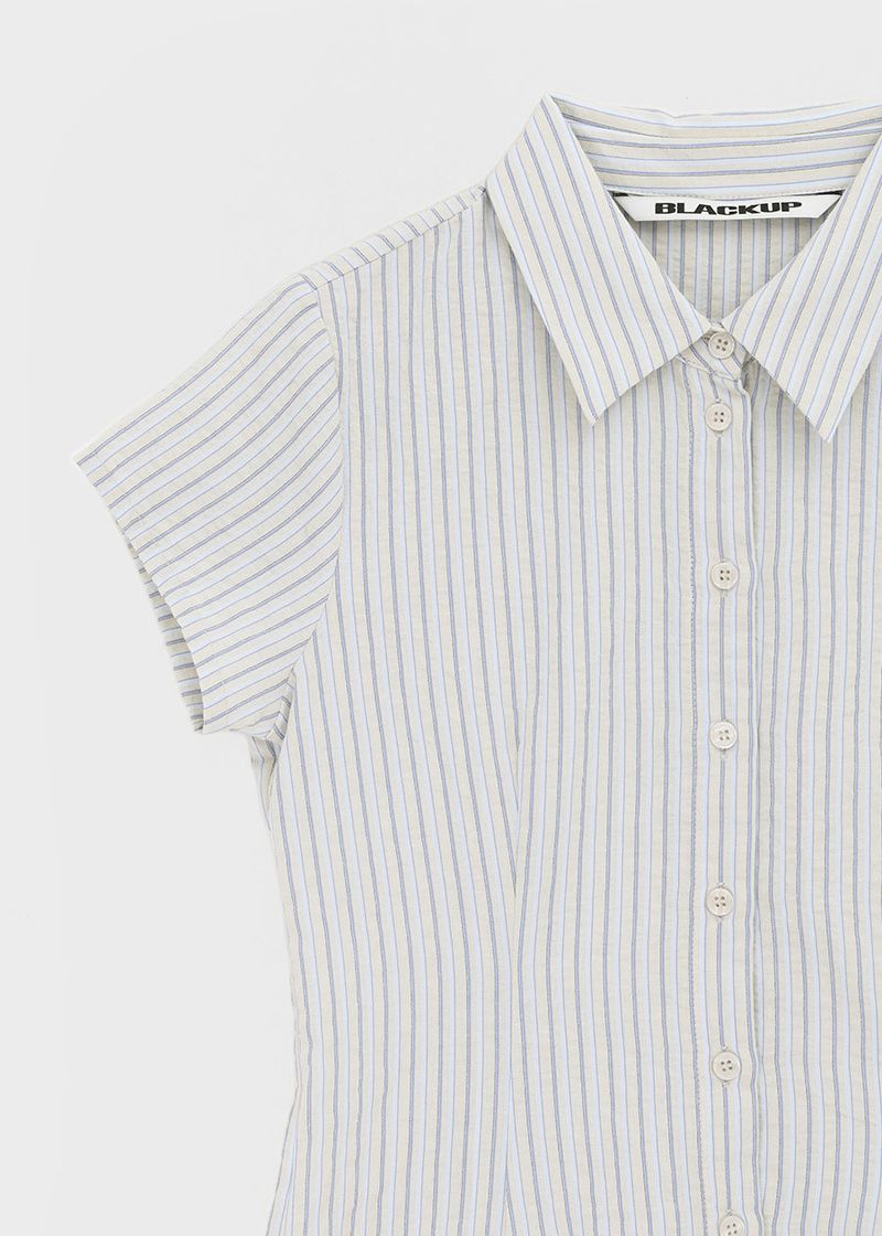 [MADE] Lunea Stripe Short-Sleeve Shirt