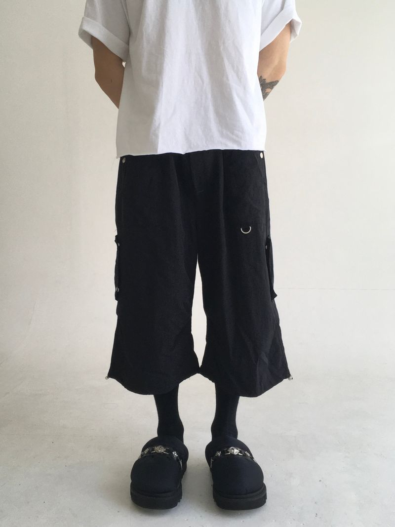 strap pintuck bermuda pants(3colors)