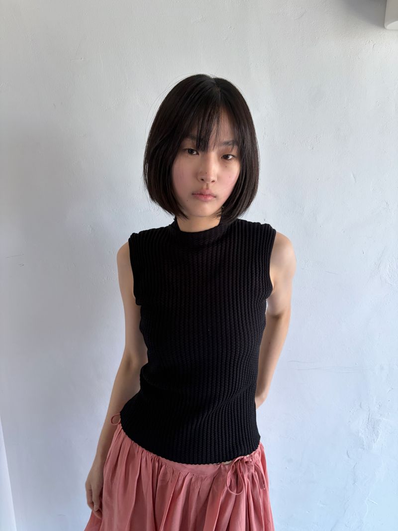 ERR（イアルアル）の「slim rib sleeveless top（Tops）」