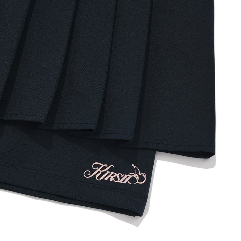INNER POINT PLEATS MINI SKIRT [DARK NAVY]