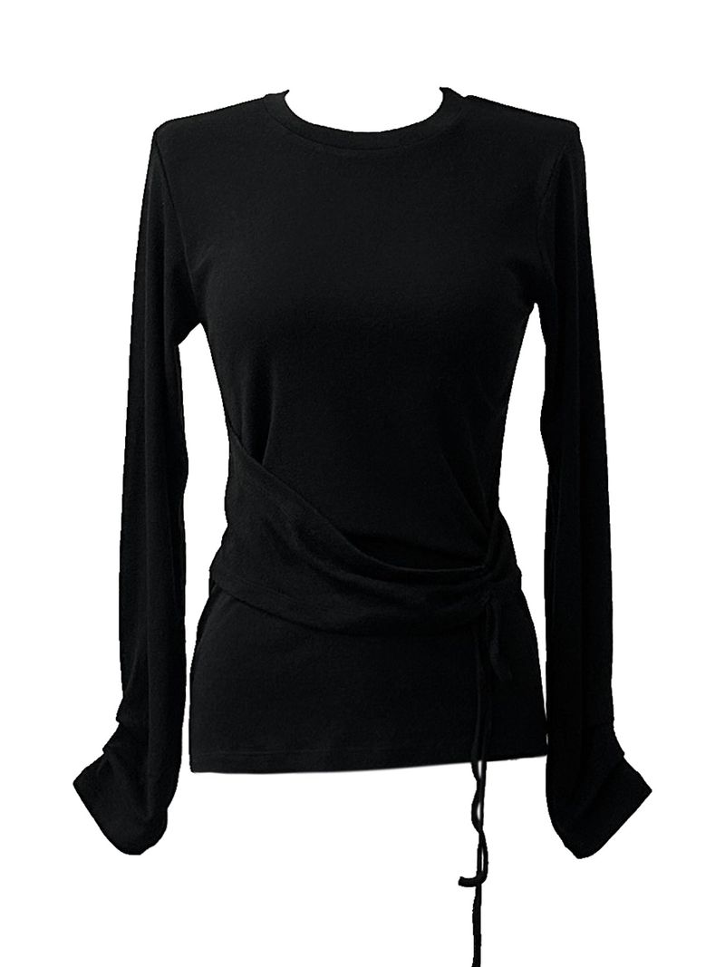 slim wrap shirring strap T (2color)