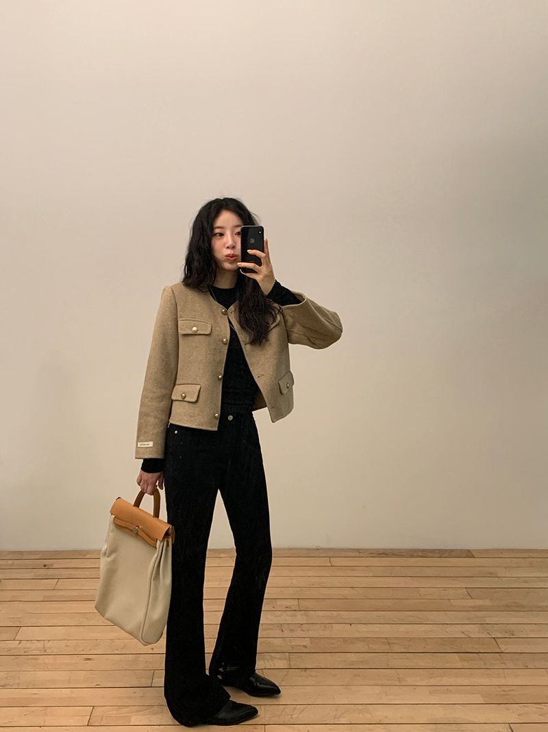 [MADE] Benne wool handmade tweed jacket