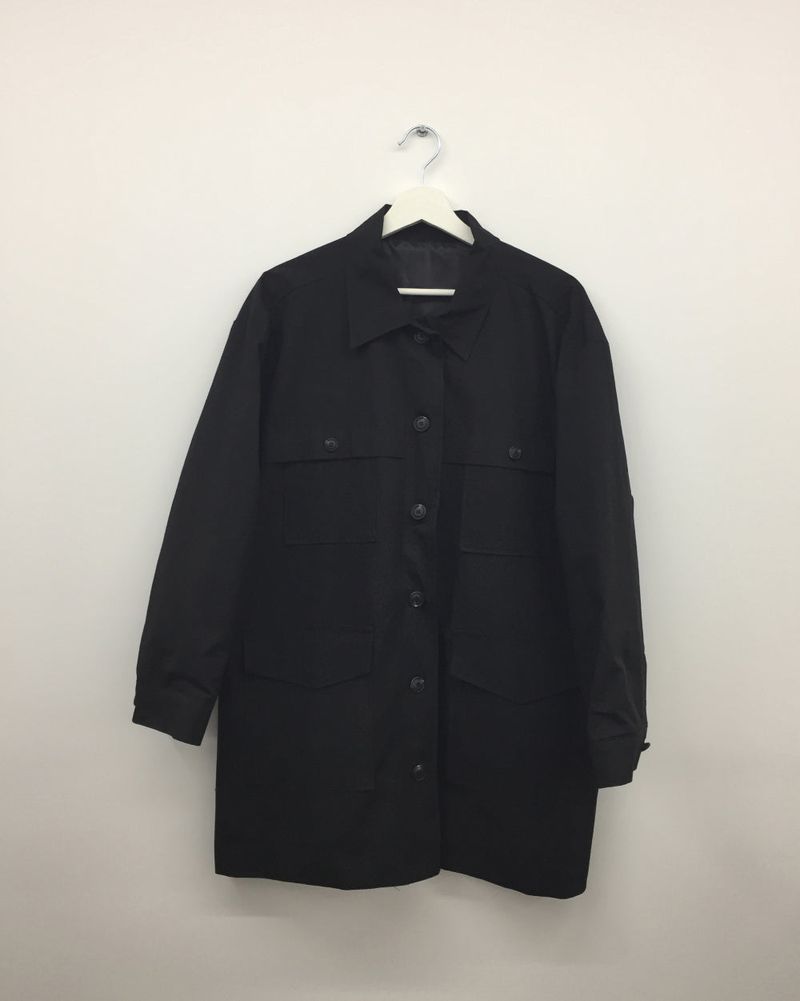 Single collar utility half coat (2color)