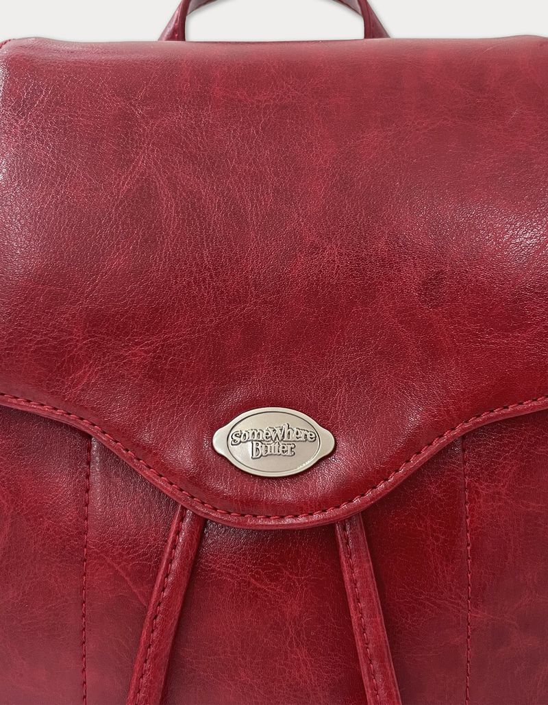 fle backpack - vintage red