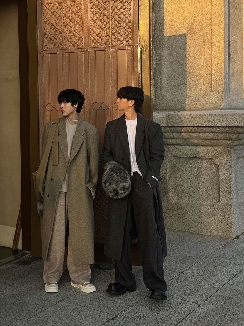 ASCLO Aura Hidden Maxi Wool Coat (3color)