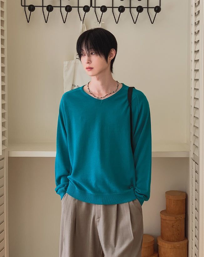 2PLAN(ツープラン)の「Air V-neck Linen Long Sleeve Knit(Tops)」